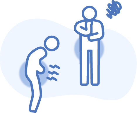 ヘルニアのイラスト